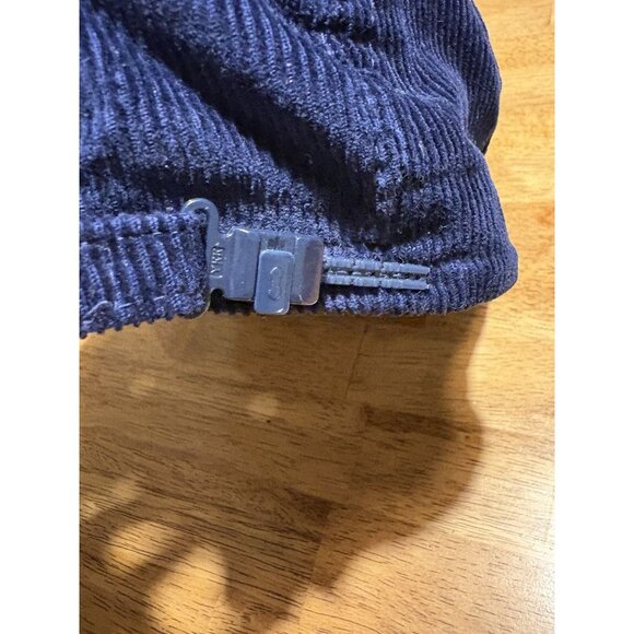 Vintage Anvil Corduroy Navy Blue Classic Baseball Band Hat Adjustable Retro - Picture 4 of 6